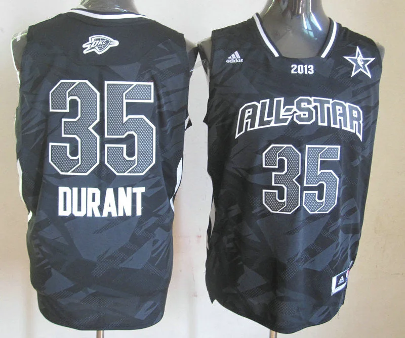 2013 All Star West 35 Durant Black Basketball Jerseys