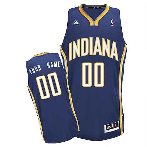 Indiana Pacers Custom Swingman blue Road Basketball Jersey