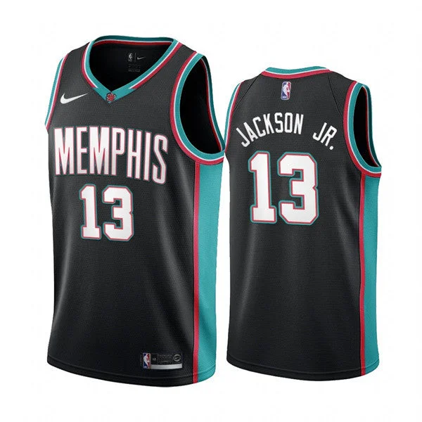 Men's Memphis Grizzlies #13 Jaren Jackson Jr. Black Stitched Basketball Jersey