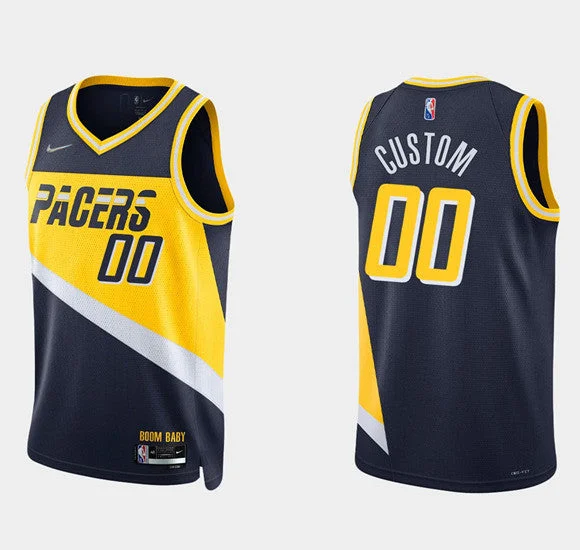 Men's Indiana Pacers Active Custom 75th Anniversary City Stitched Basketball Jersey