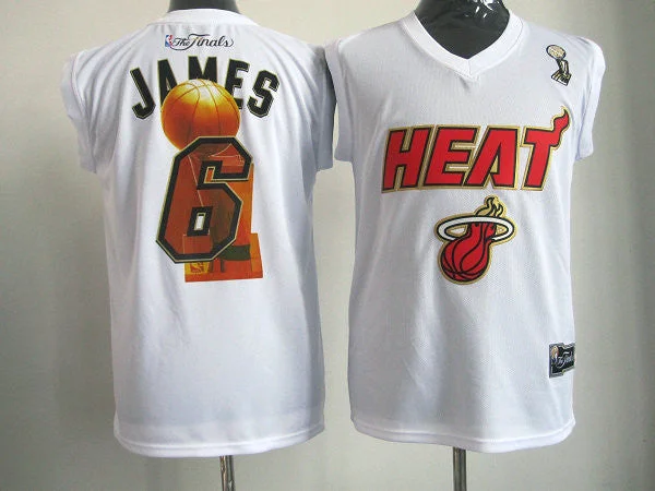 Heat 6 James White Champion Edition Basketball Jerseys