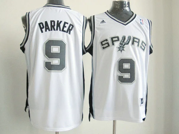 San Antonio Spurs 9 PARKER White New Basketball Jerseys