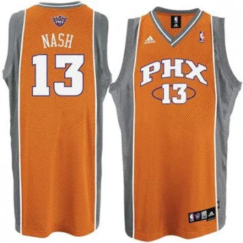 Suns 13 Steve Nash Orange Basketball Jerseys