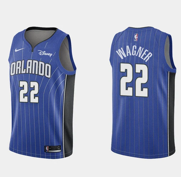 Men's Orlando Magic #22 Franz Wagner Royal Icon Edition Stitched Basketball Basketball Jersey