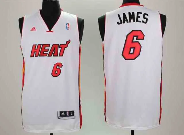 Heat 6 James White Revolution Swingman Basketball Jerseys