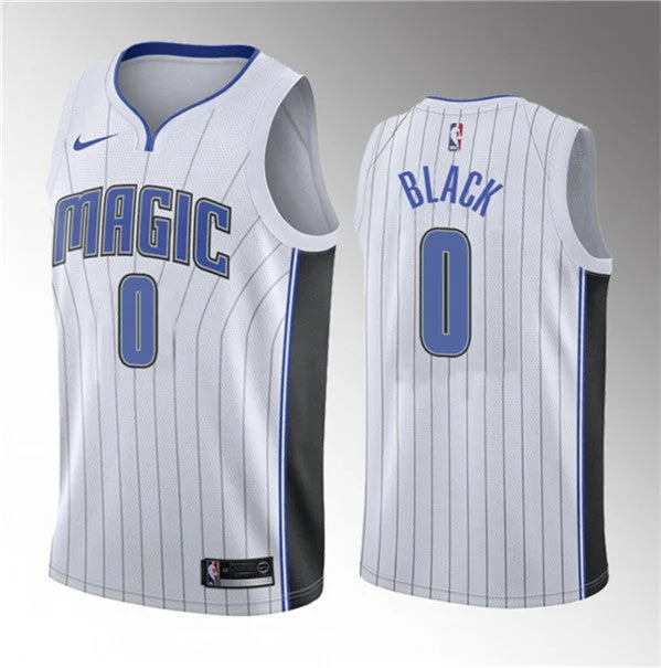 Men's Orlando Magic #0 Anthony Black White 2022/23 Association Edition Stitched Basketball Basketball Jersey