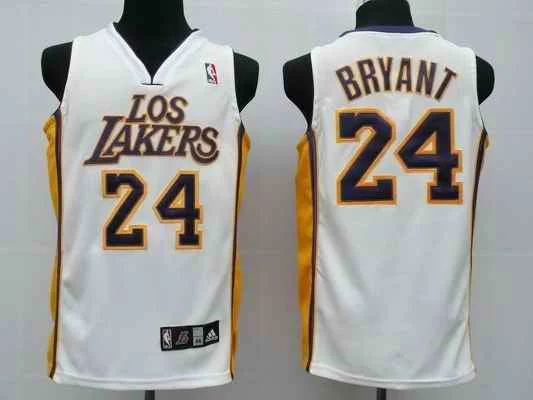 Lakers 24 Kobe Bryant White Los City Edition Basketball Jerseys