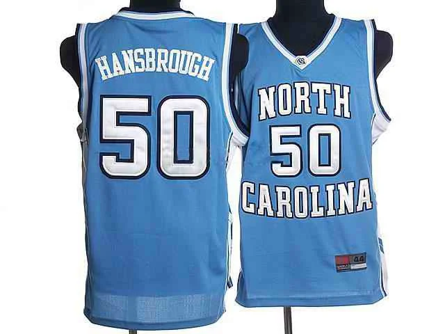 North Carolina 50 Hansbrough Light Blue Basketball Jersey