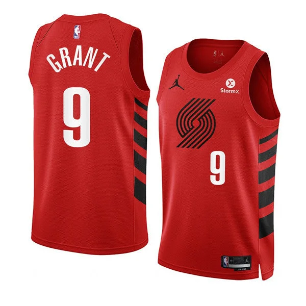 Men's Portland Trail Blazers #9 Jerami Grant 2022/23 Red Statement Edition Swingman Stitched Basketball Basketball Jersey