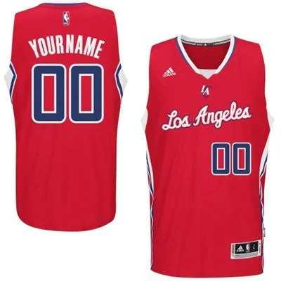 Los Angeles Clippers Red Men's Customize New Rev 30 Basketball Jersey