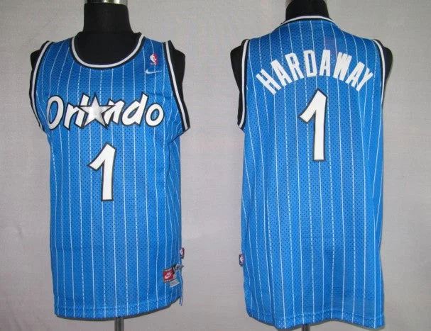 Magic 1 Hardaway Blue Basketball Jerseys