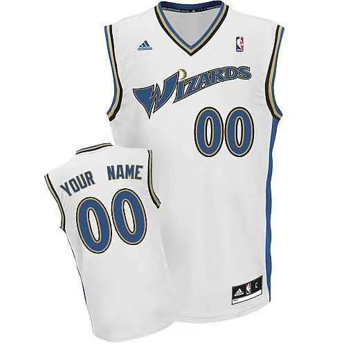 Washington Wizards Custom white Home Basketball Jersey