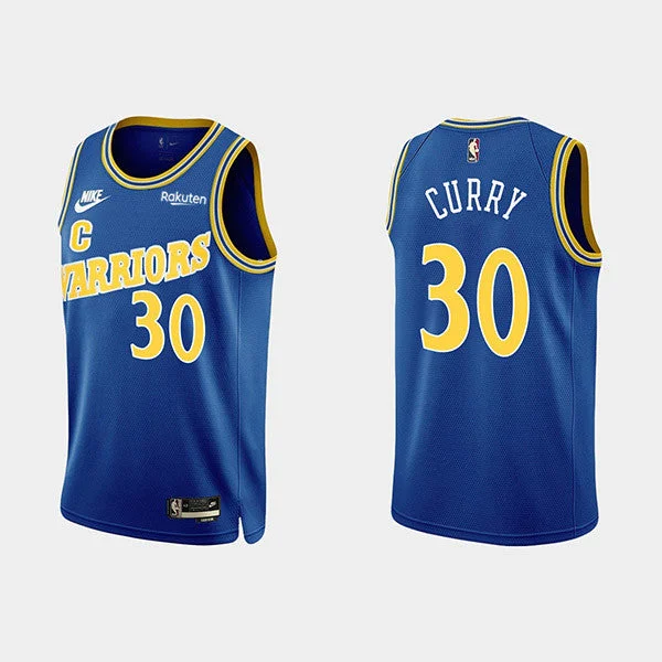 Men's Golden State Warriors #30 Stephen Curry 2022-23 Blue Stitched Basketball Basketball Jersey