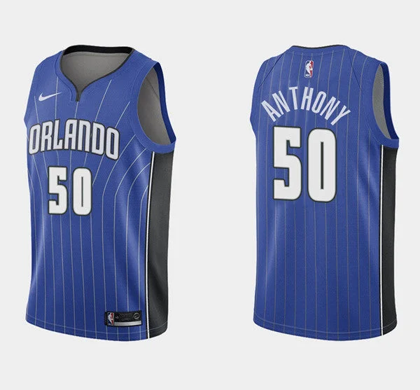 Men's Orlando Magic #50 Cole Anthony Blue Stitched Basketball Jersey