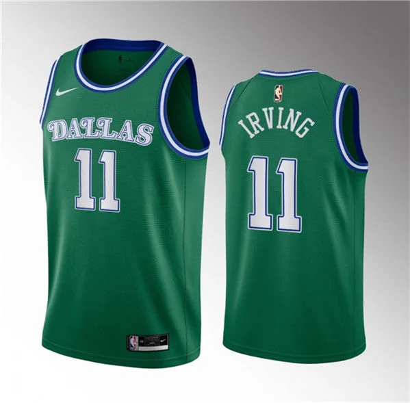 Men's Dallas Mavericks #11 Kyrie Irving Green Classic Edition Stitched Basketball Basketball Jersey