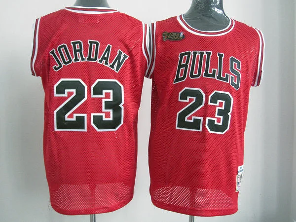 Bulls 23 Jordan Red Basketball Jerseys