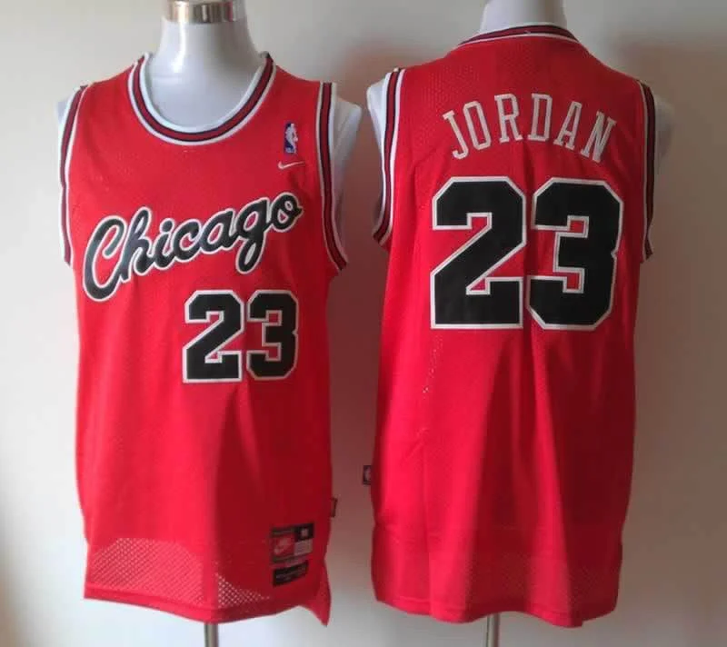 Bulls 23 Jordan Red New Fabric Basketball Jerseys