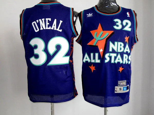 ALL Star 32 O'NEAL Purple 1995 m&n Basketball Jerseys