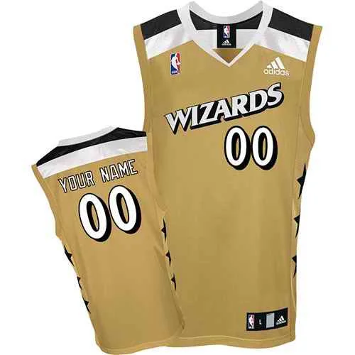 Washington Wizards Custom golden Alternate Basketball Jersey