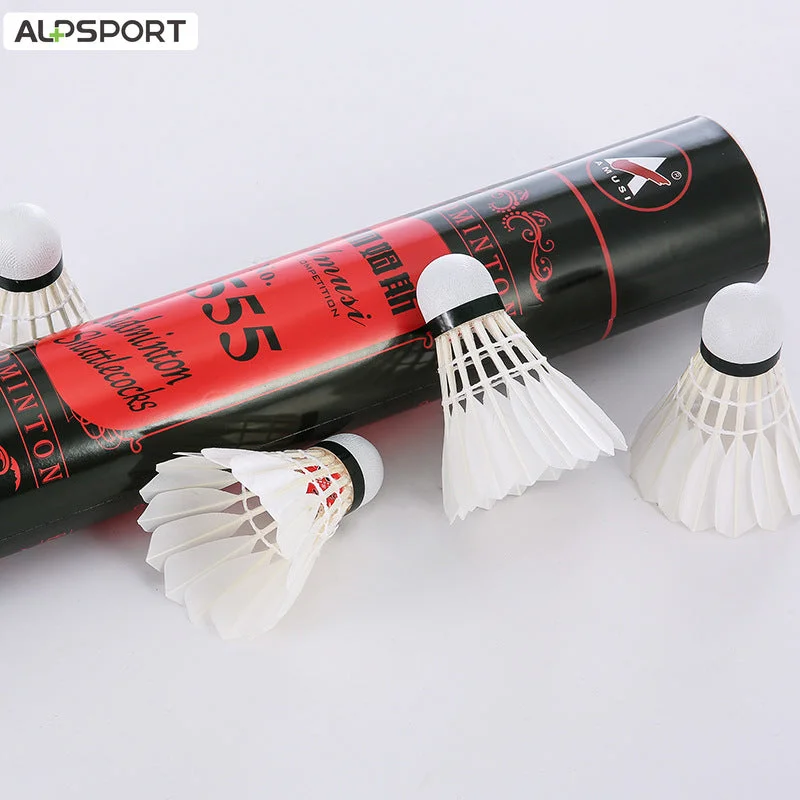 ALPSPORT White Goose Feather Shuttlecocks-555